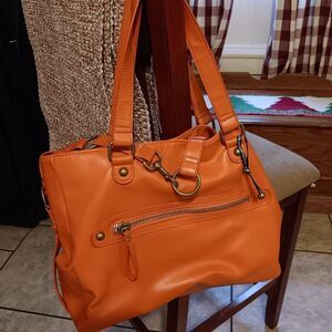 Intuition Hollywood By Jaye Hersh Like New Orange‎ Handbag